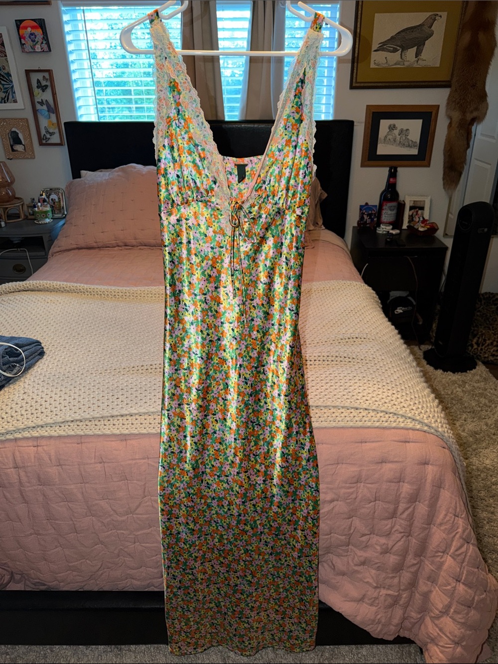 Wild fable satin floral dress